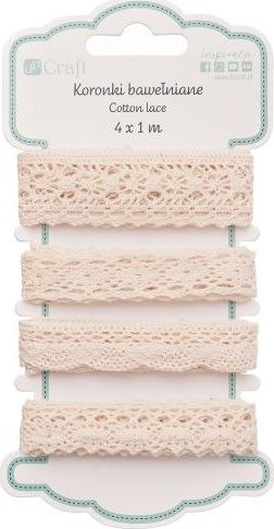 DP Craft Koronki bawełniane DPCRAFT 4 x 1m Antique beige Dalprint