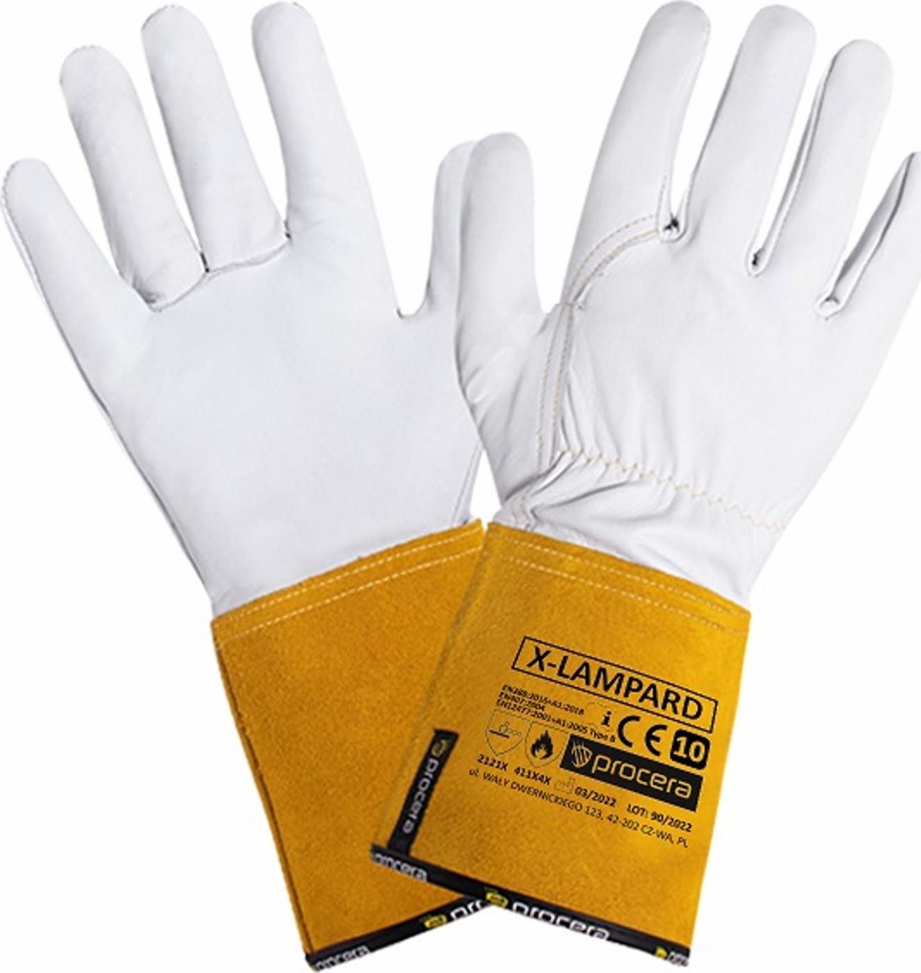 PROCERA X-LAMPARD - Rękawice skórzane spawalnicze X-LAMPARD 10