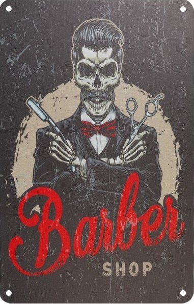 Activeshop Tablica ozdobna barber B081