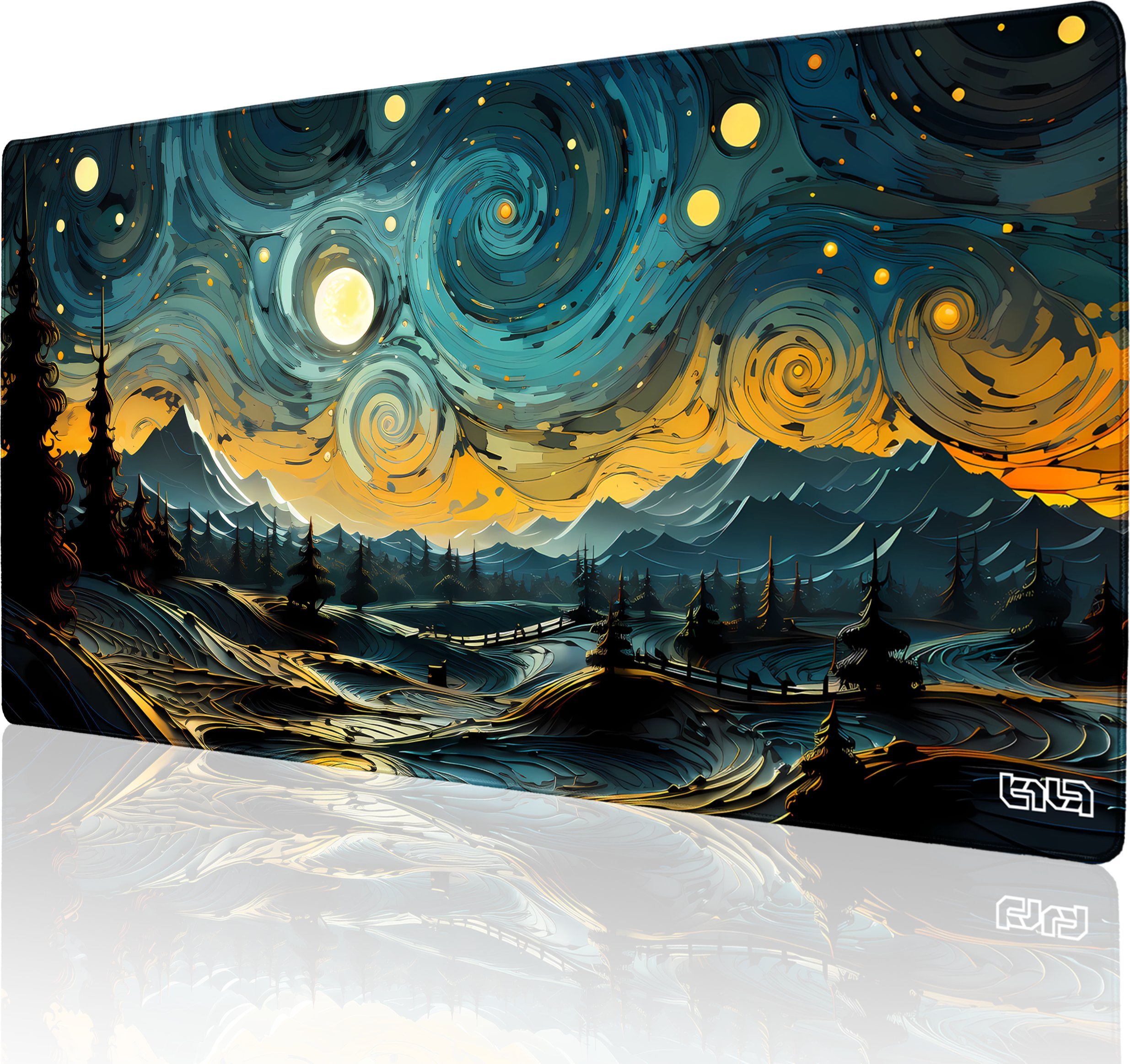 Podkładka Tilt PODKŁADKA GAMINGOWA Wiry Nocnych Gwiazd 100x50 TILT XXL Na biurko