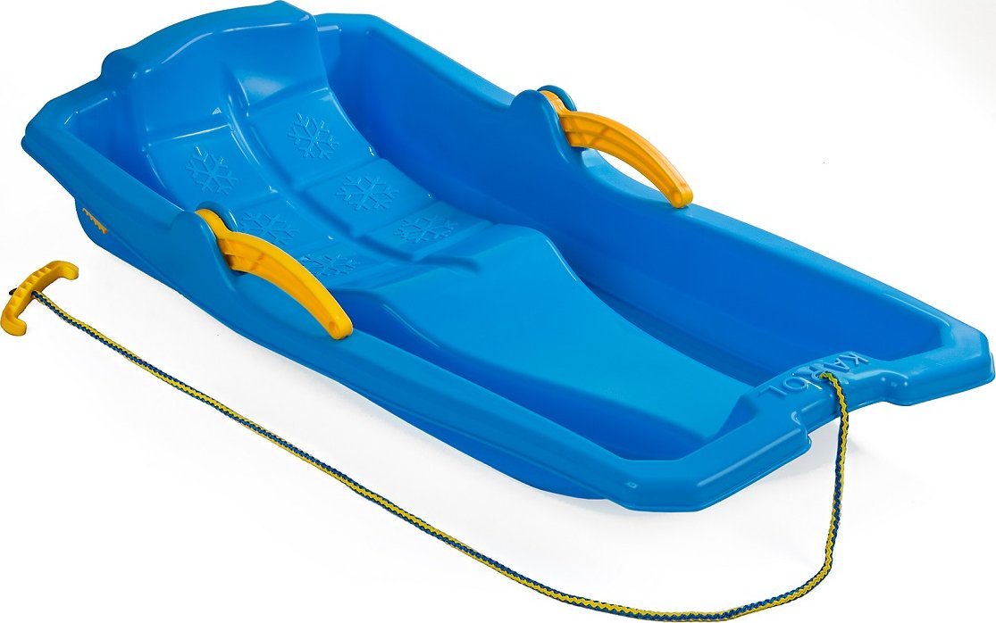 Marmat Sanki z Oparciem Hamulcami dla Dzieci Plastikowe Niebieskie MARMAT 80x43cm