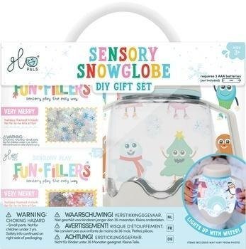 Śnieżny Zestaw sensoryczny DIY świecący słoik