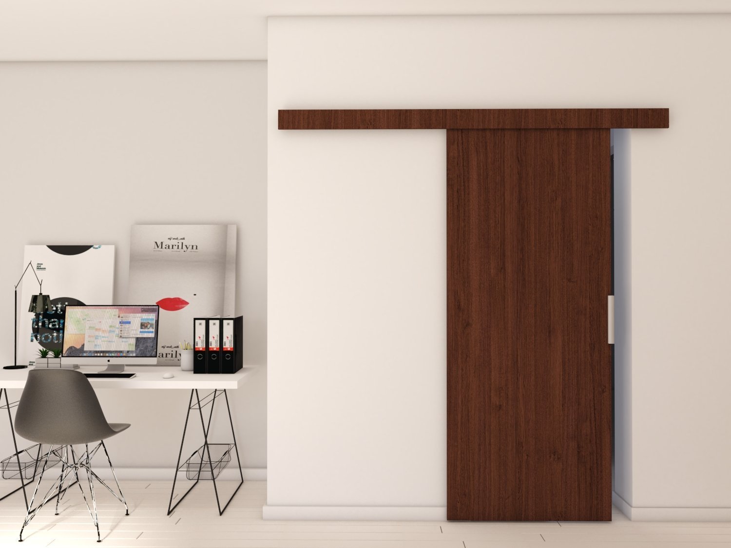 Drzwi Przesuwne Drzwi przesuwne A90 96x205 Wenge