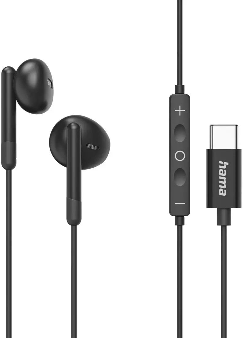 Słuchawki Hama SŁUCHAWKI DOUSZNE CLASSY USB-C NEW CZARNE