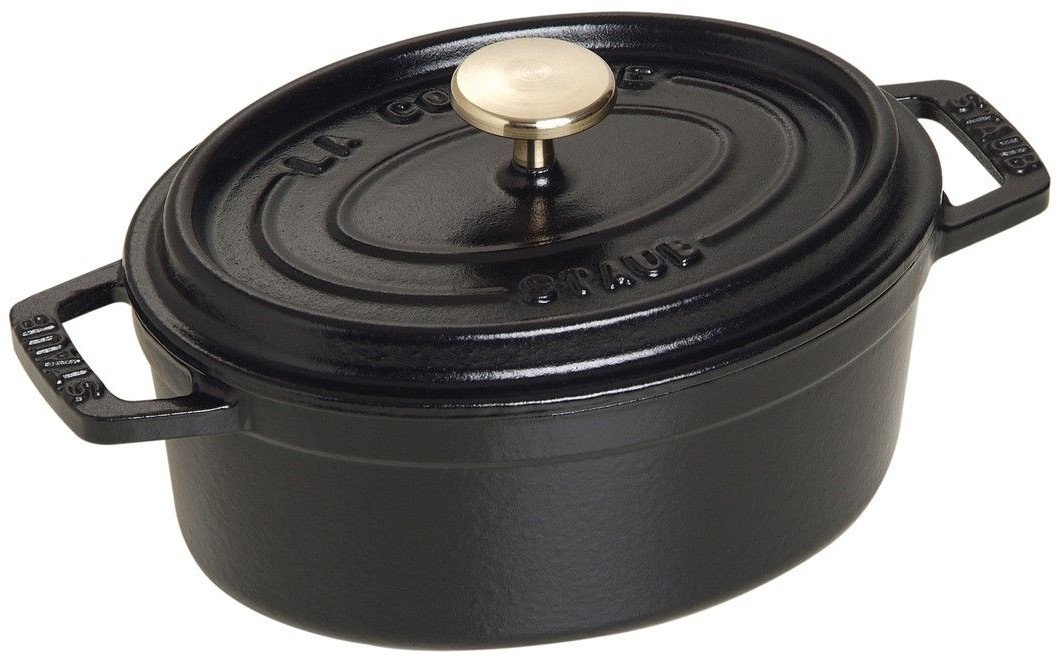 STAUB LA COCOTTE Garnek żeliwny owalny 600 ml, czarny