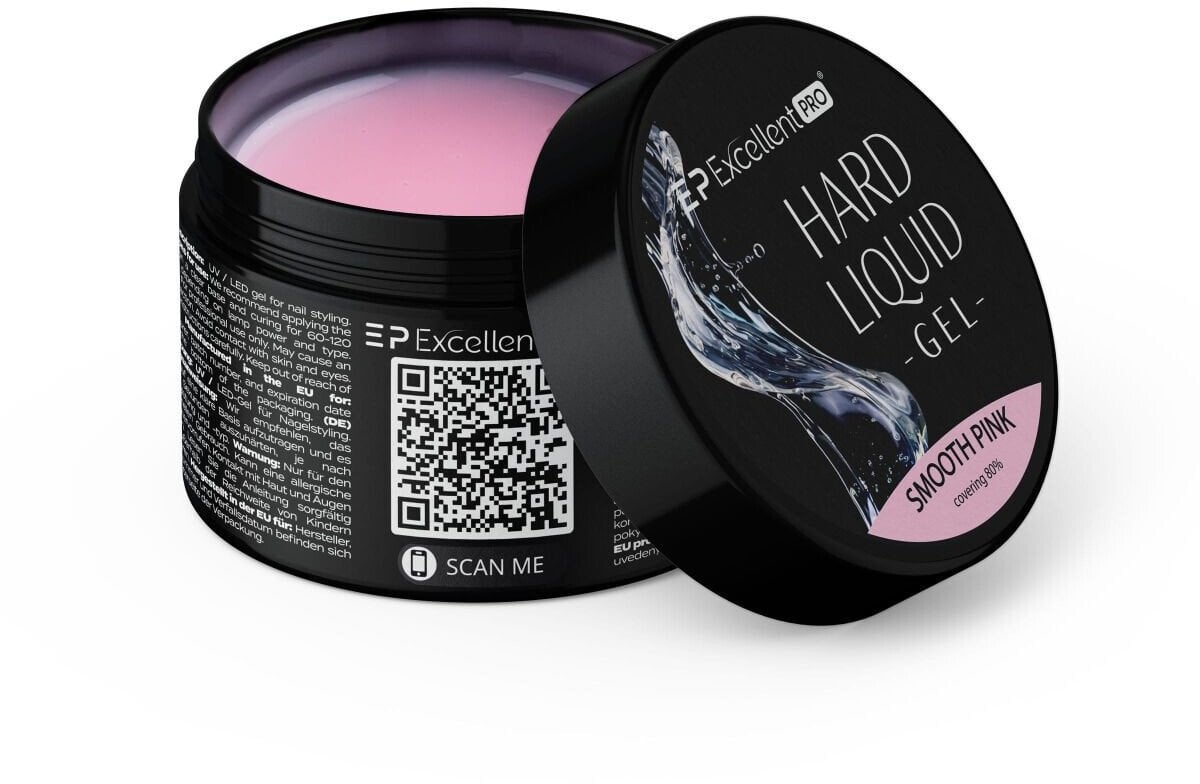Excellent PRO Hard Liquid Gel żel budujący Smooth Pink 15g