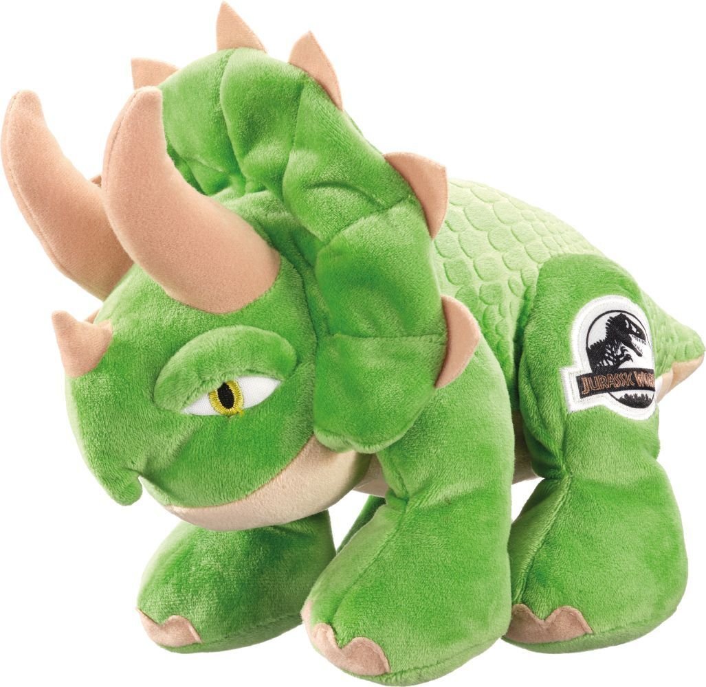 Schmidt Spiele Jurassic World Triceratops cuddly toy (green/beige, 25 cm)