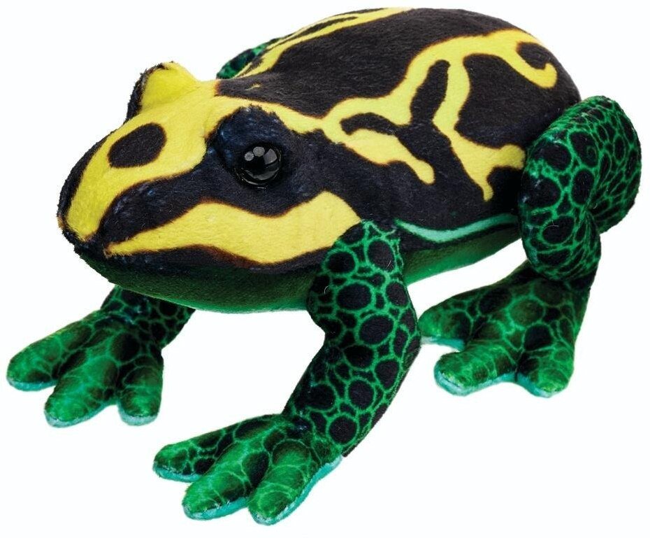 Żaba żółto-czarna 13 cm