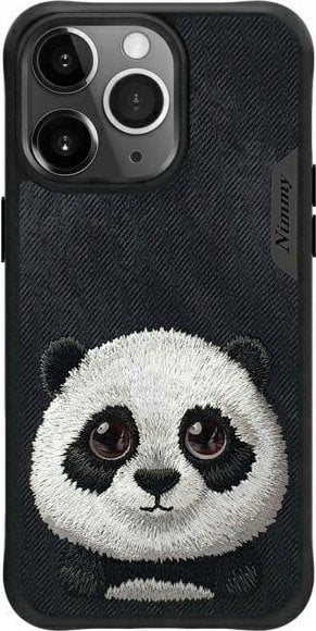 Nimmy case iPhone 15 Pro Max 6.7" black/black Big Eyed Pet 2.0 Panda