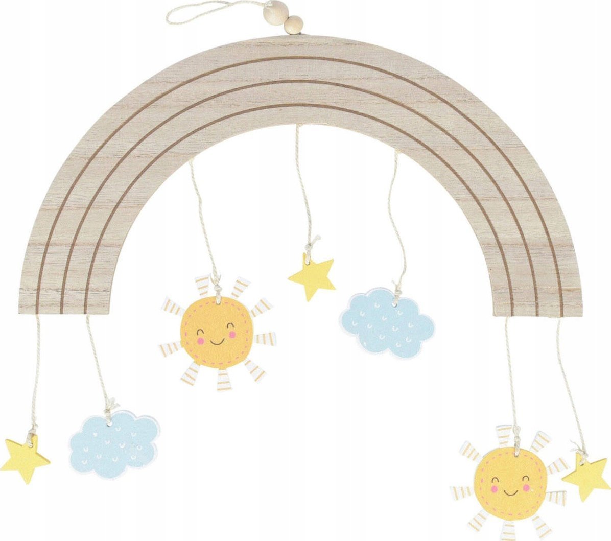 Home Styling Collection Tęcza, dekoracja nad łóżeczko dziecka, 33 x 16,5 cm