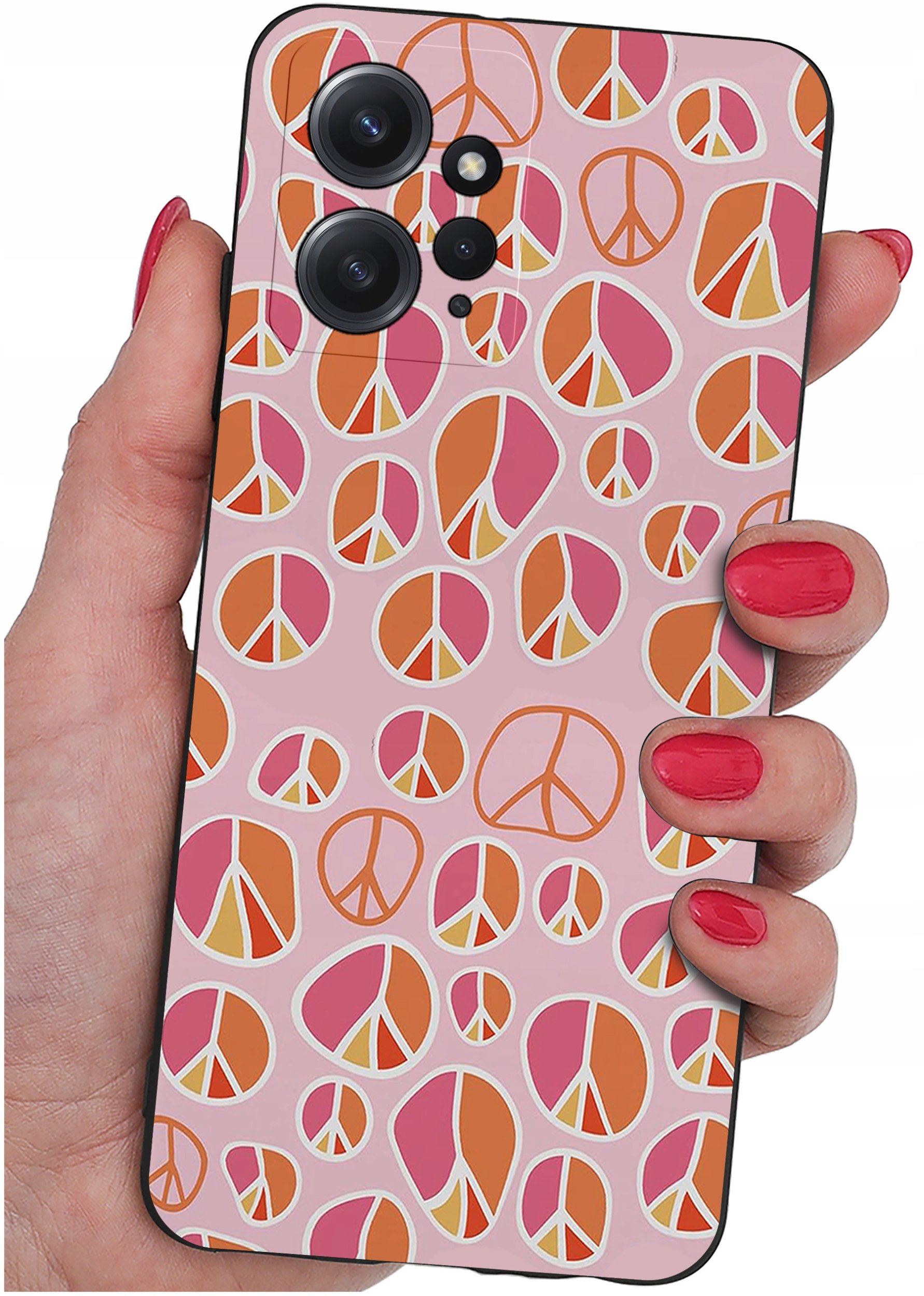 ETUI do Xiaomi Redmi Note 12 4G | WZORY | SILIKONOWE MATT CASE + SZKŁO 9H