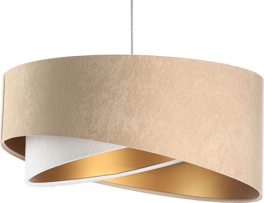 Lampa wisząca Lumes Beżowa asymetryczna lampa wisząca - EX976-Elaxa