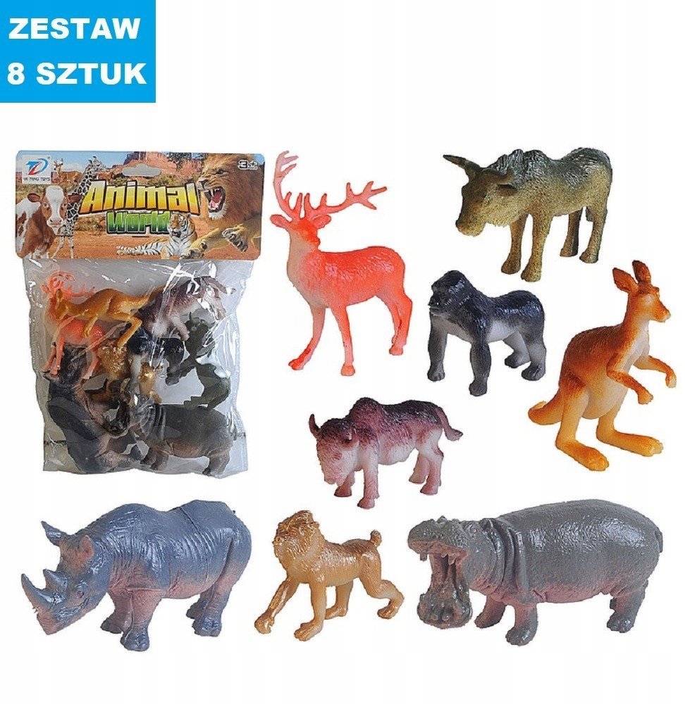 Dzikie zwierzęta 8szt