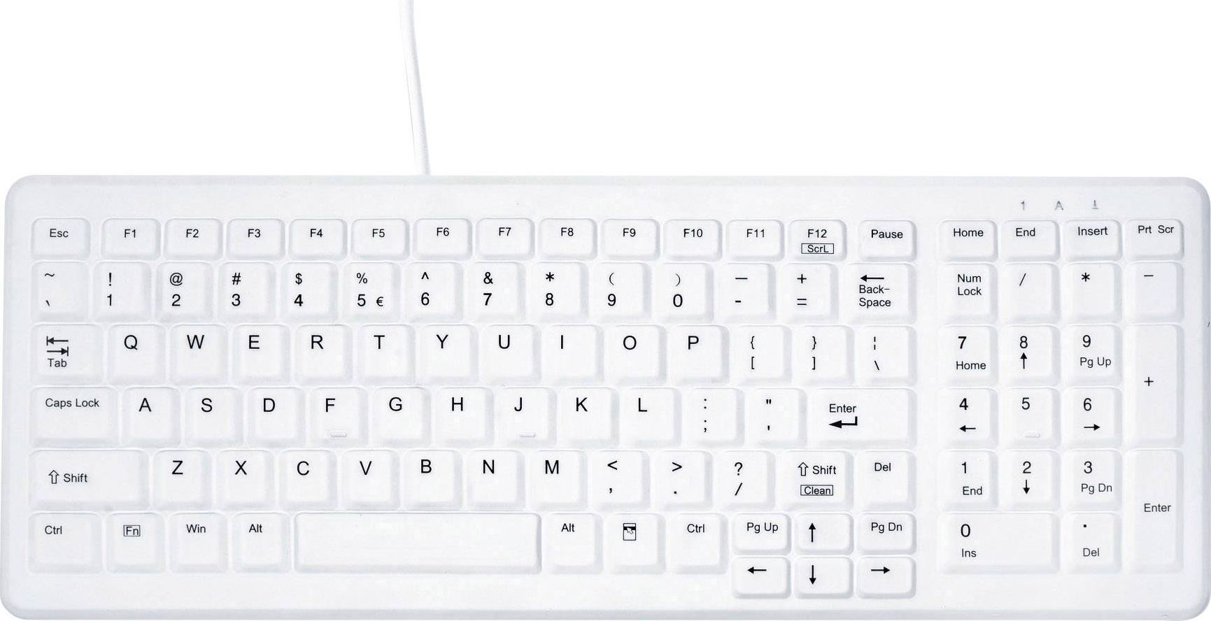 Klawiatura Active Key AK-C7000 (AK-C7000F-U1-W/GE)