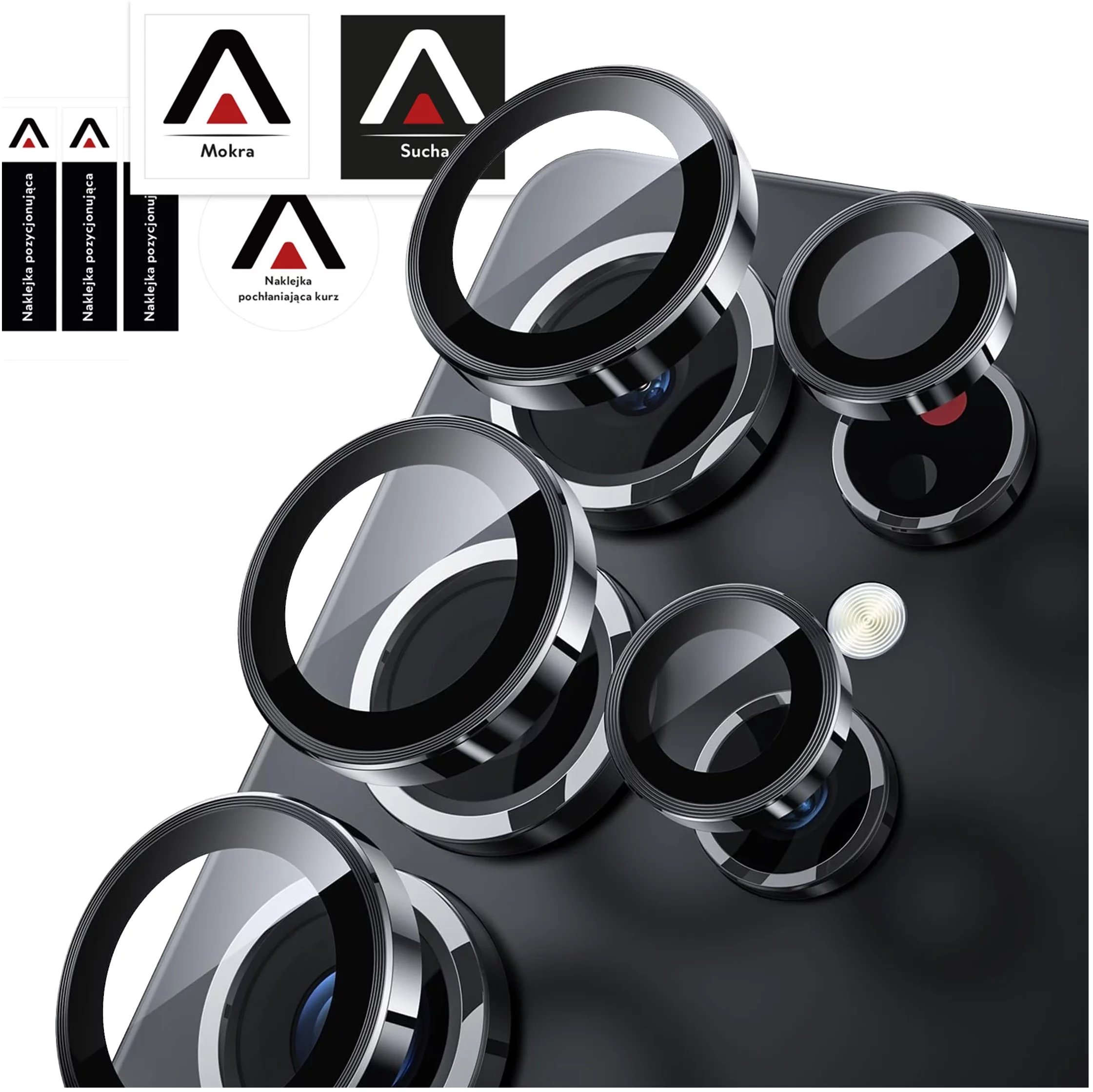 Szkło do Samsung Galaxy S25 Ultra nakładka na aparat obiektyw obiektywy aparatu Alogy ProCam Shield osłona ochronna