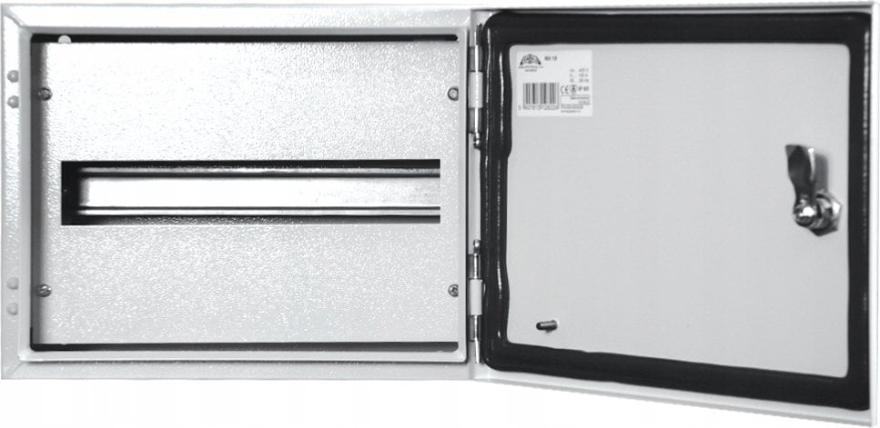 Rozdzielnica modułowa hermetyczna n/t IP65 RH 12 /1x12/ RAL 7035 drzwi pełne z zamkiem RH 12 DP 6-741-DP