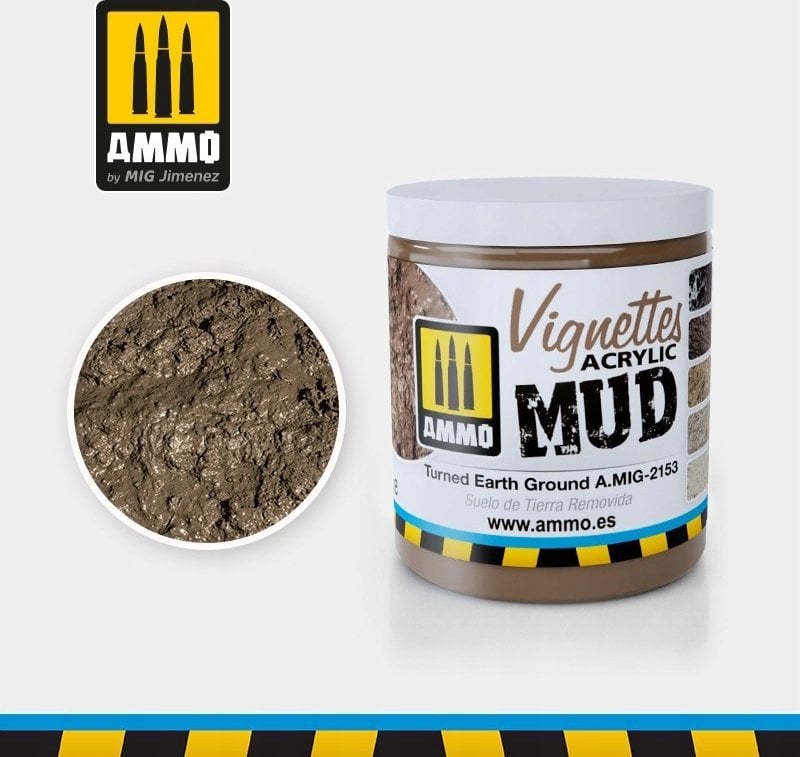 Vallejo Ammo: Acrylic Mud - Vignettes - Turned Earth Ground (100 ml)