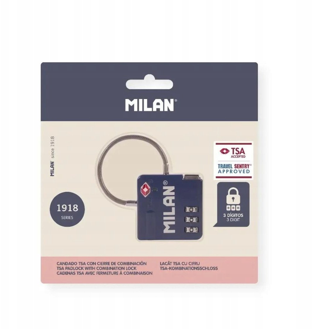 Kłódka z zamkiem szyfrowym TSA 3-cyfrowy