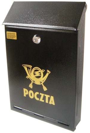 Skrzynka na listy czarna C-4