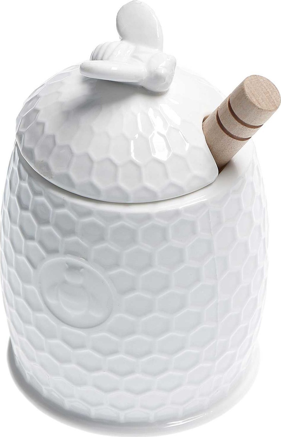 La Porcellana Bianca La Porcellana Bianca Pojemnik na miód z łyżeczką 8cm