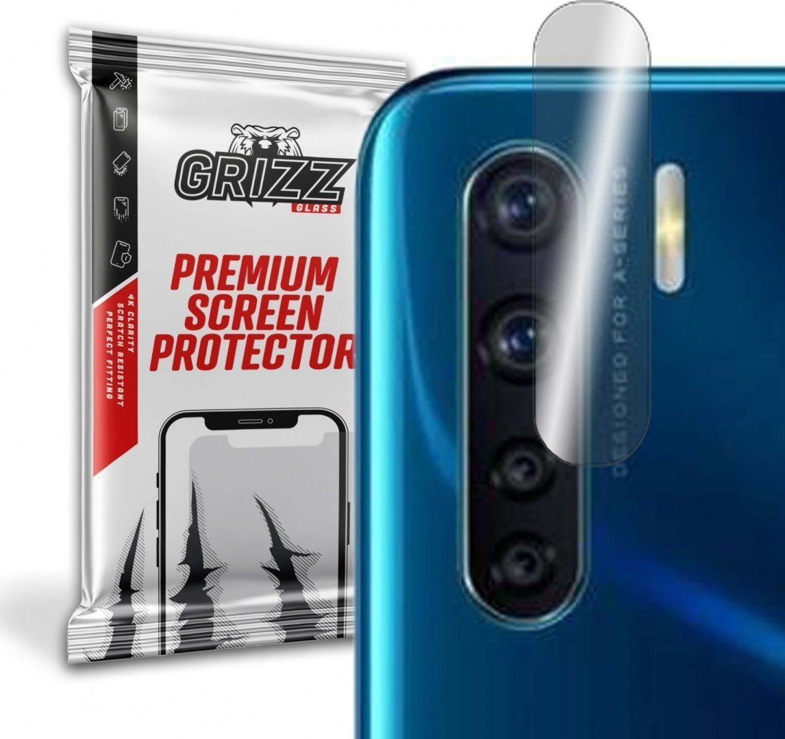GrizzGlass Szkło hybrydowe na aparat Grizz Oppo A91