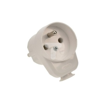 Timex Wtyczka 16A 2P+Z Uni-Schuko z gniazdem 2P+Z z zabezp. (WT-16U/G-Z)