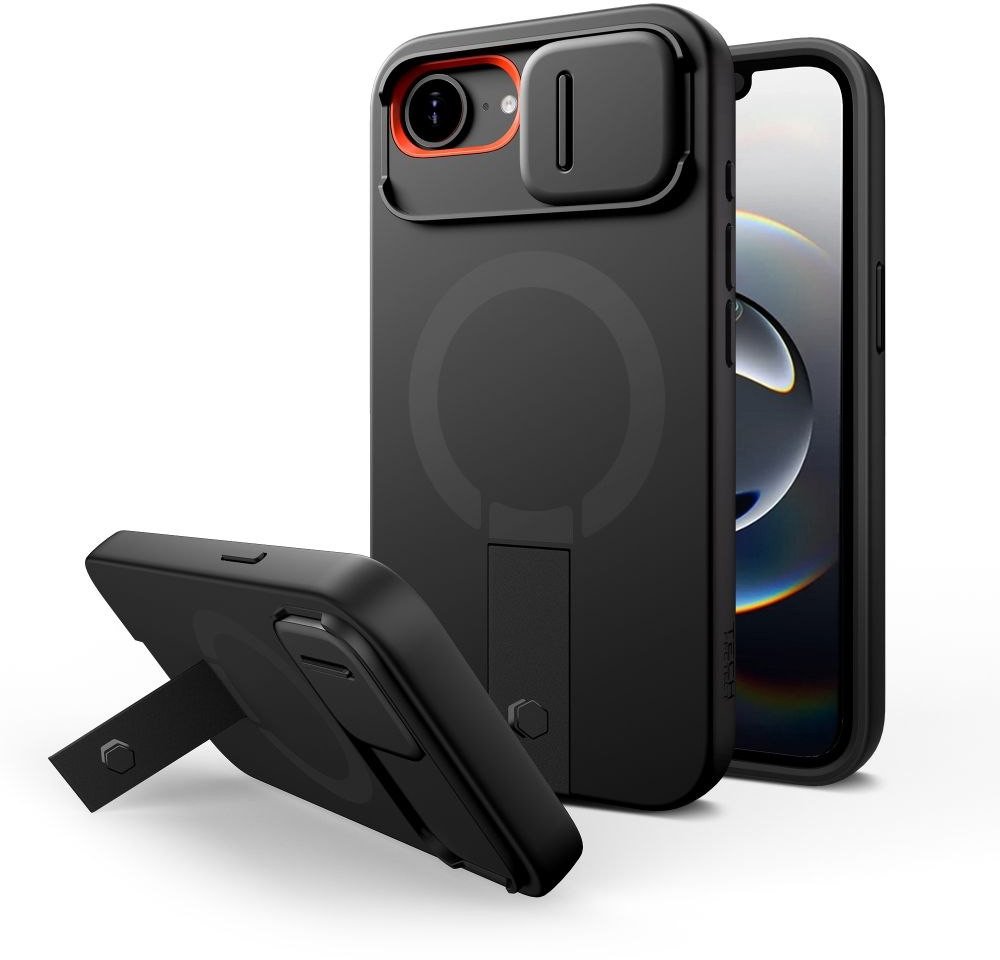 Etui Tech-Protect Kevlar Aura MagSafe do Apple iPhone 16e Black
