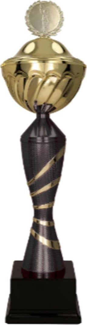 Victoria Sport Puchar metalowy złoto- czarny z przykrywką ORAR BK