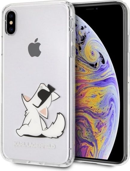 Karl Lagerfeld Karl Lagerfeld KLHCI65CFNRC iPhone Xs Max hardcase transparent Choupette Fun