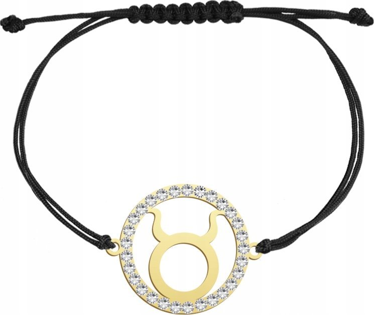 Radziszewska Jewellery Pozłacana Bransoletka Znak Zodiaku BYK DEDYKACJA