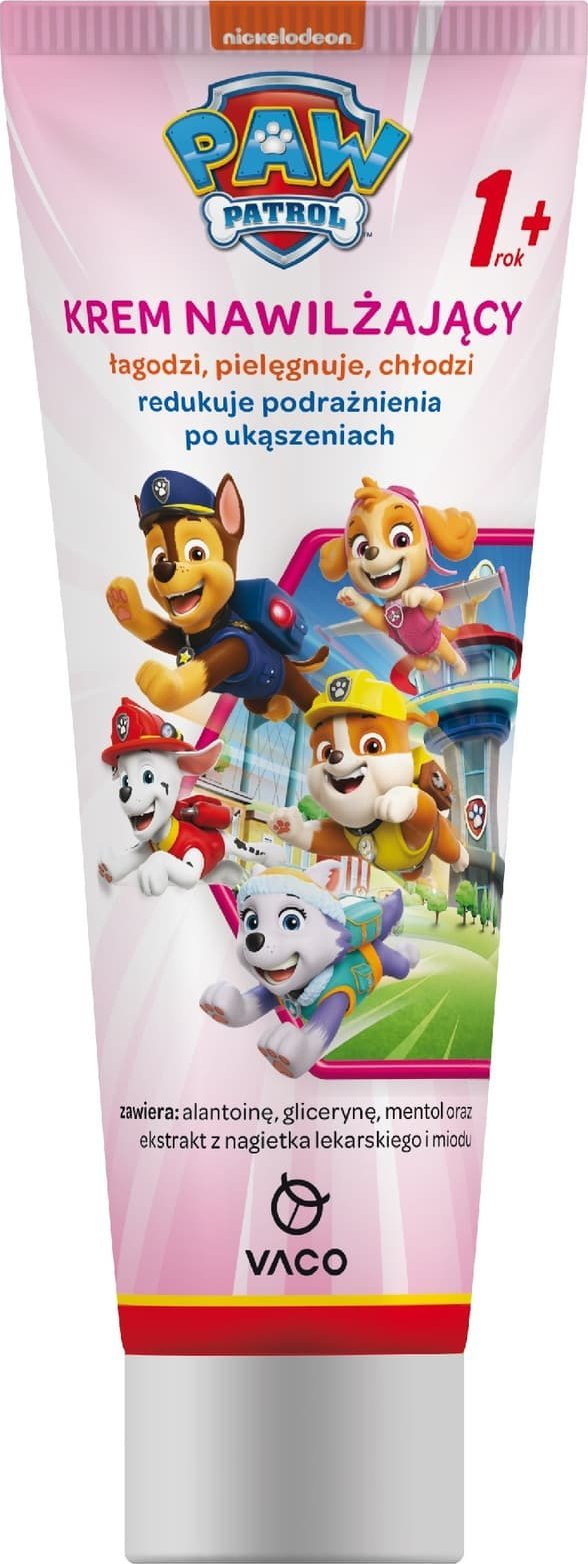 Vaco Paw Patrol Krem nawilżający dla dzieci (1+) - redukuje podrażnienia po ukąszeniach owadów 80ml