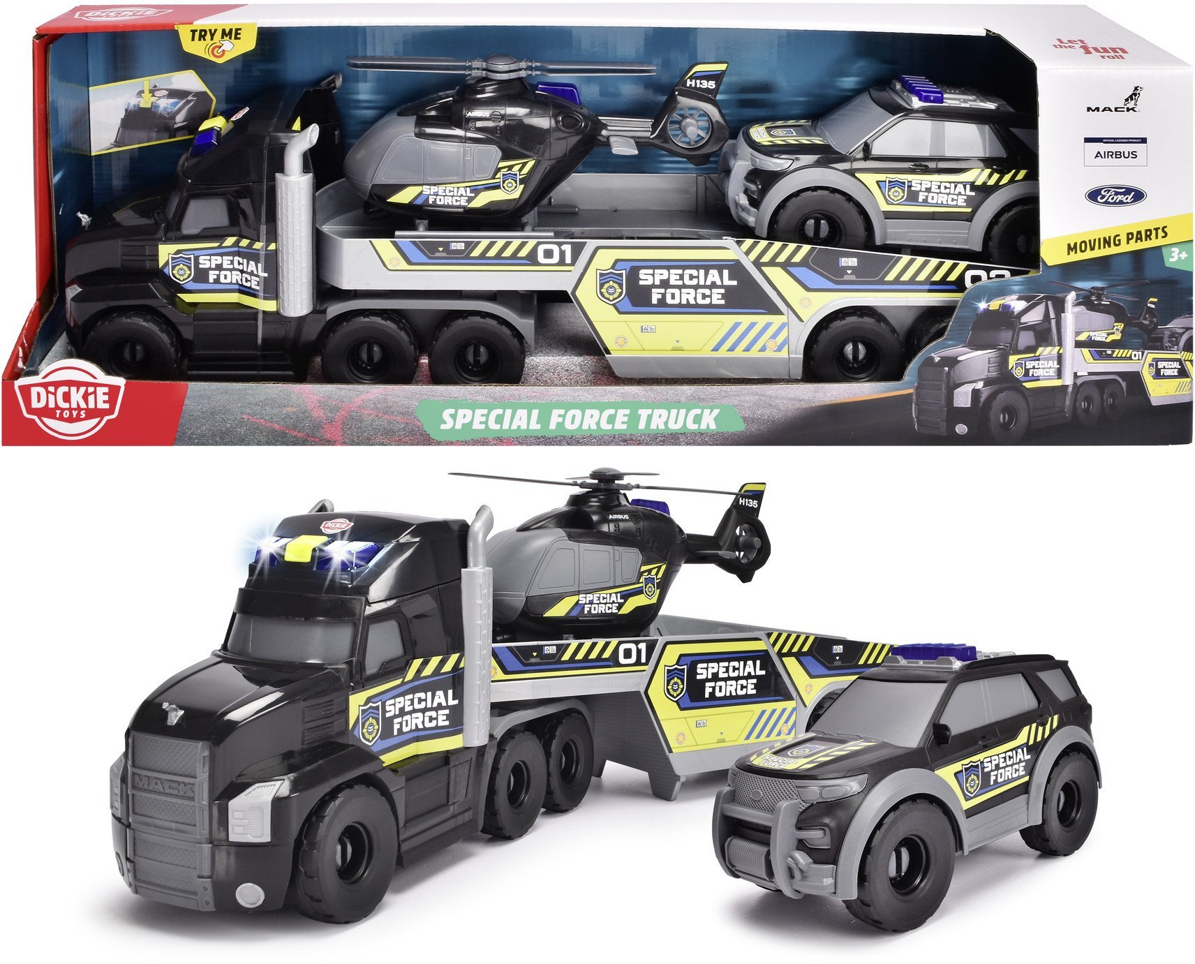 Dickie SOS truck z lawetą 70cm 371-9034