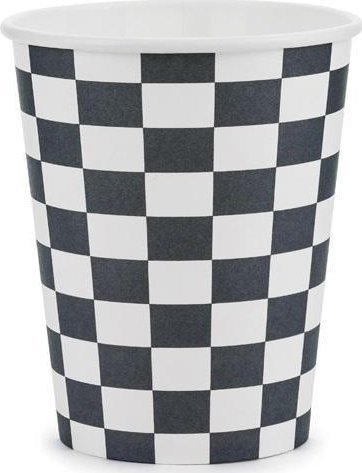 Kubeczki Szachownica, 220 ml 6szt