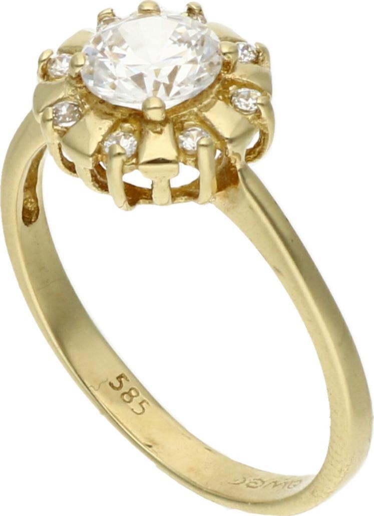 Rosanto Klasyczny złoty pierścionek z cyrkonią roz. 14 585 14k