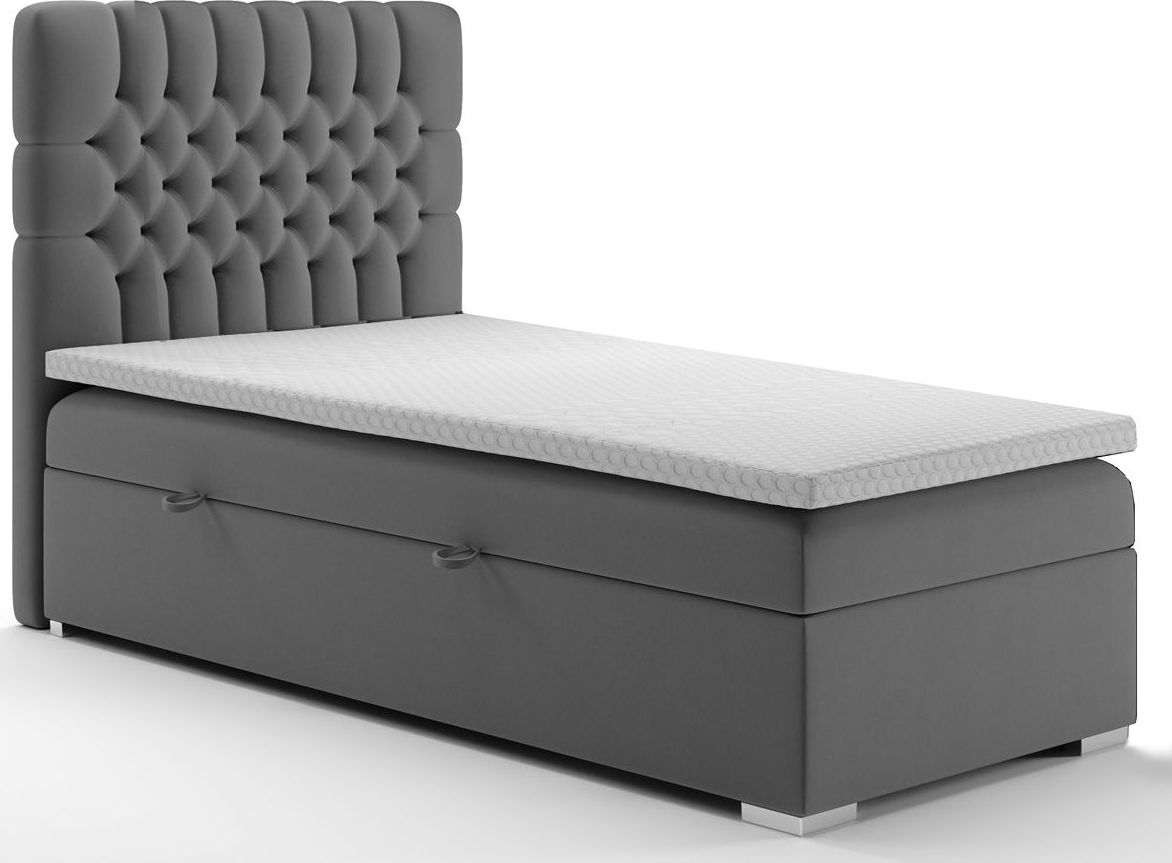 Elior Pojedyncze łóżko boxspring Stilla 90x200 - 58 kolorów