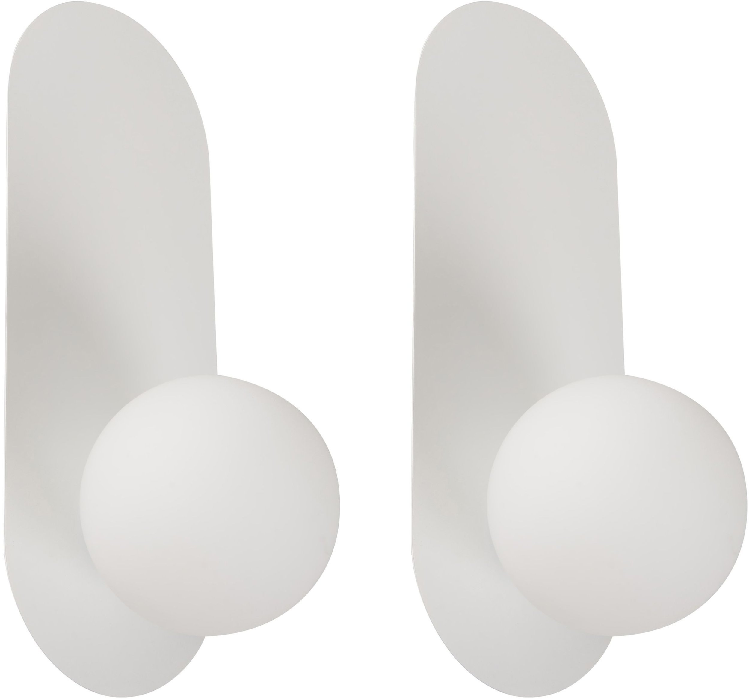 Zestaw 2 lamp ściennych LEISI Biały