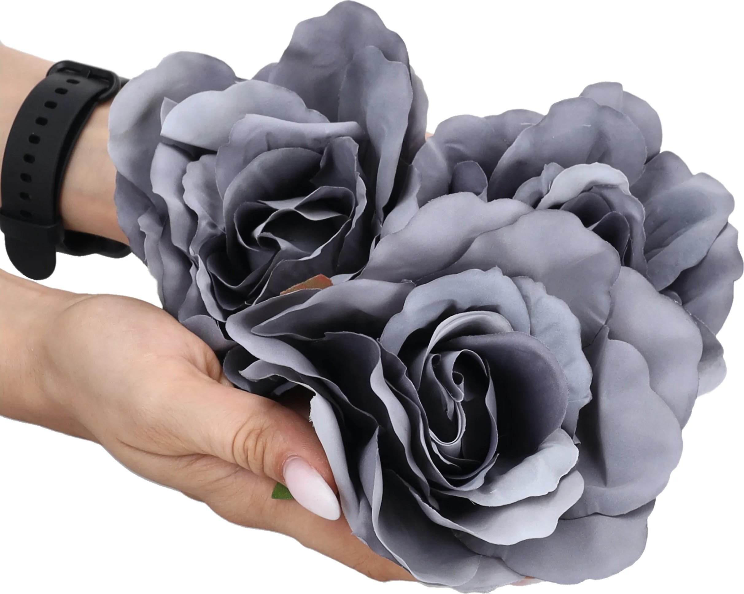 KWIATY sztuczne RÓŻE na STROIK wiązankę główki wyrobowe BUKIET do WAZONU