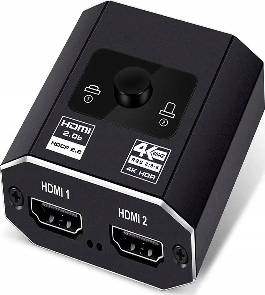 Pawonik SWITCH HDMI 2.0 2X1 SPLITTER 1X2 4K60HZ ROZDZIELAC