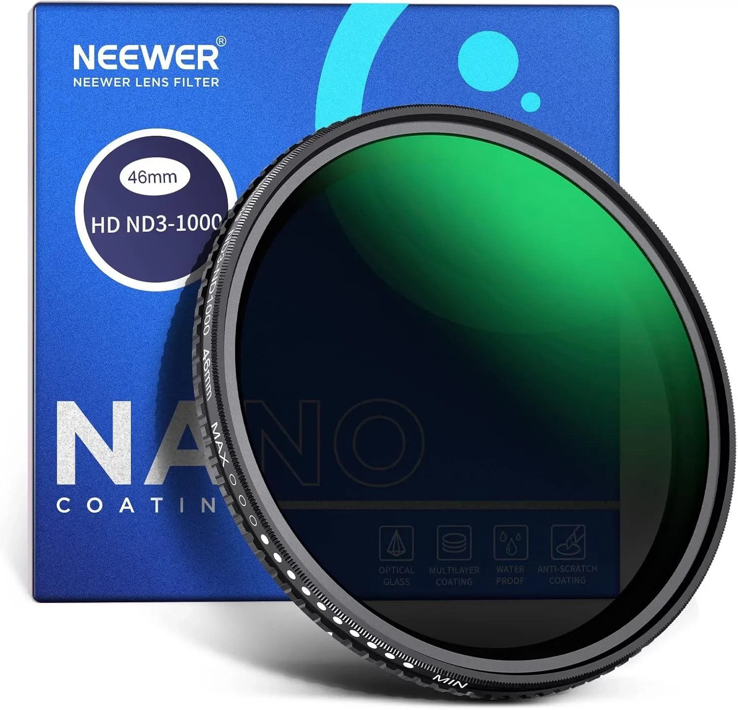 Neewer ND3-ND1000 Variable ND Filter 46mm