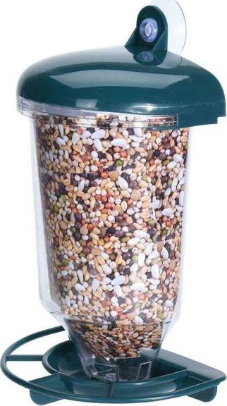 ProGarden Karmnik dla PTAKÓW budka domek na karmę ziarno na okno szybę z przyssawką