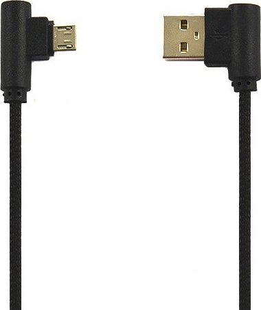 Kabel USB Vega USB-A - microUSB 1 m Czarny (22492)