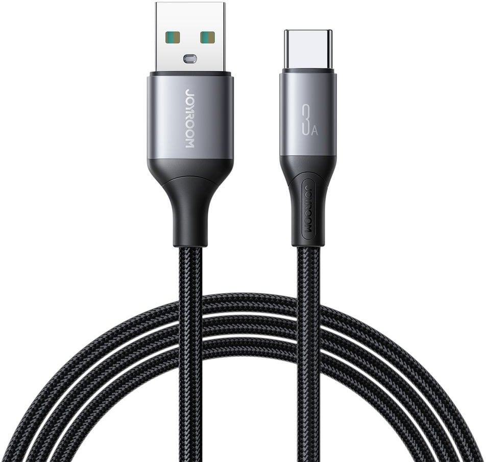 Kabel USB Joyroom USB-A - USB-C 1 m Czarny (6956116798277)