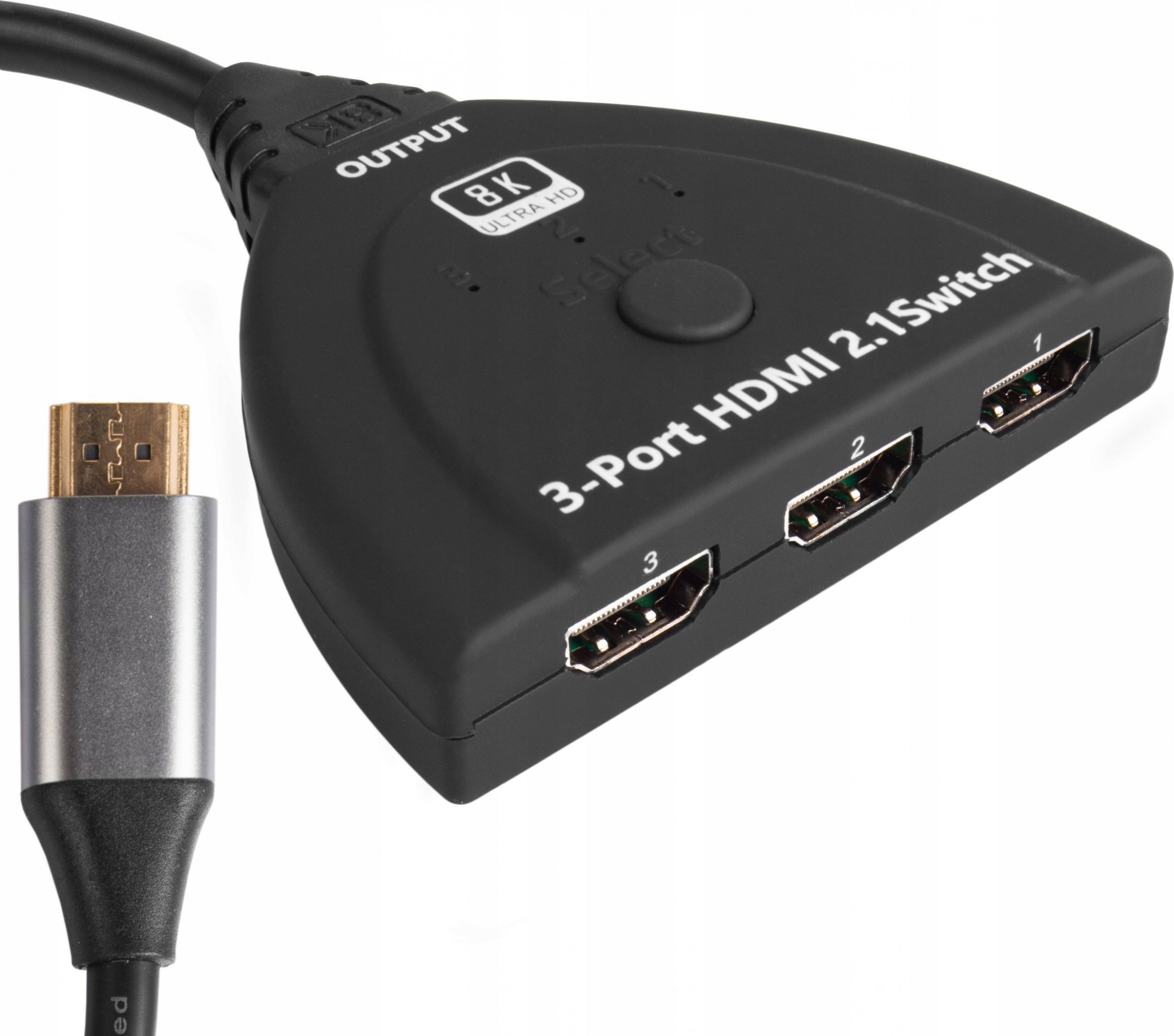 Pawonik SWITCH HDMI 2.1 3X1 PRZEŁĄCZNIK 8K 4K 120HZ 240HZ