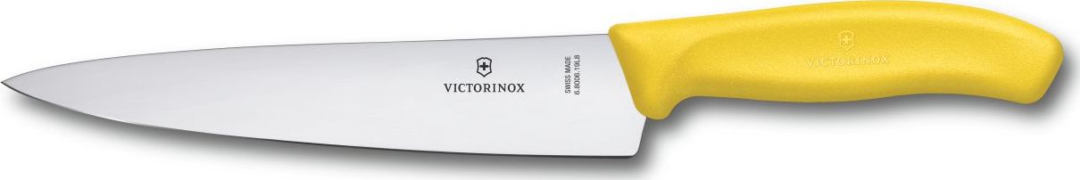 Victorinox VICTORINOX | Szerokie ostrze, nóż kuchenny, 19 cm, żółty, Blister