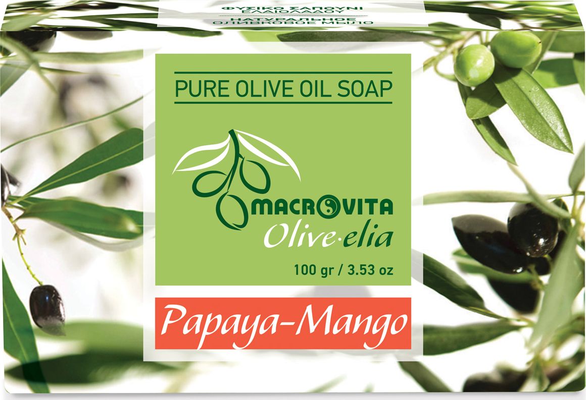 Macrovita Mydło z czystej oliwy z oliwek Papaja-Mango 100g
