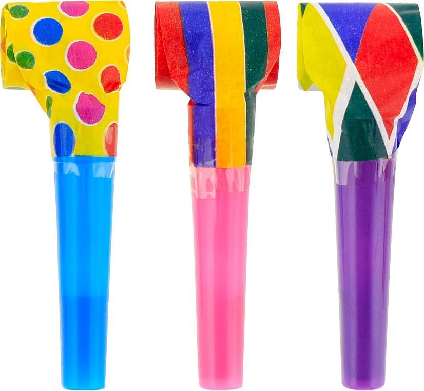 GoDan Trąbki rozwijane kolorowe 3szt