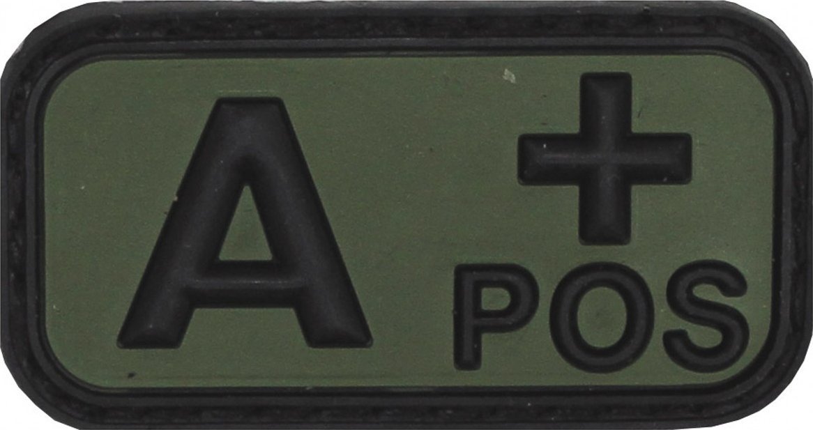 MFH Naszywka Marker naszywka grupy krwi ''A POS", 3D