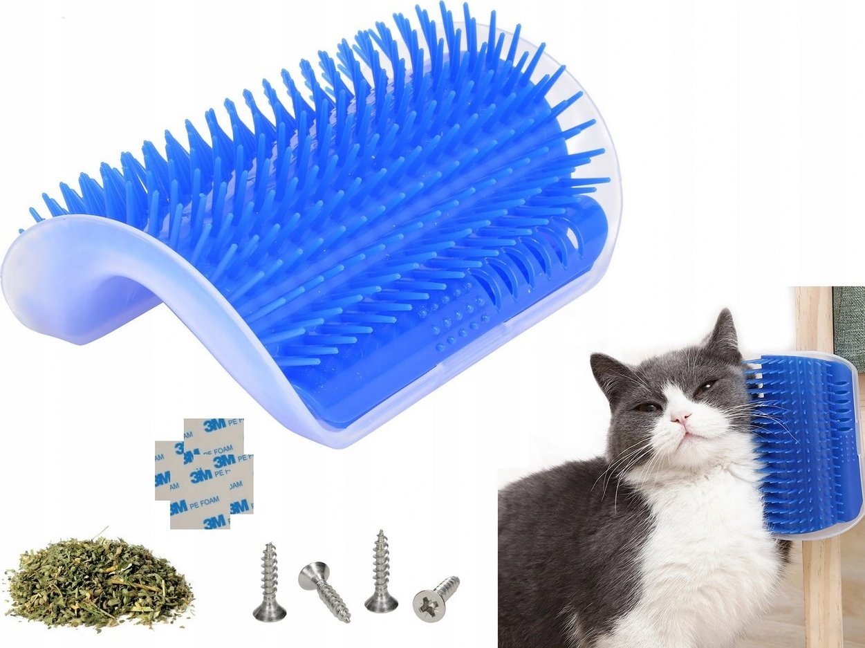 DRAPAK NAROŻNY SZCZOTKA DLA KOTA KOTÓW + KOCIMIĘTKA