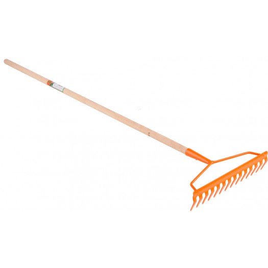 Flo Grabie metalowe 14-zębów 130cm oprawione (35758)