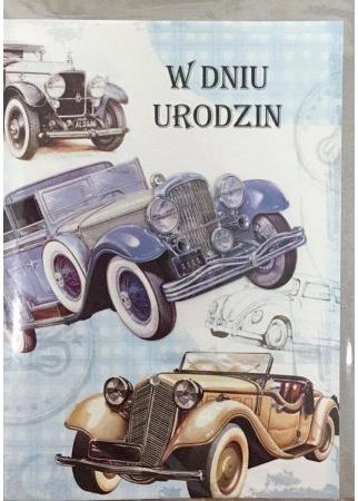 Panorama Karnet urodziny B6 Premium 63 + koperta